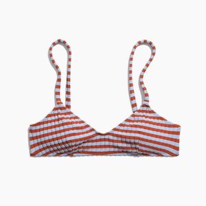 Madewell Solid & Striped Rachel Bikini Top XS